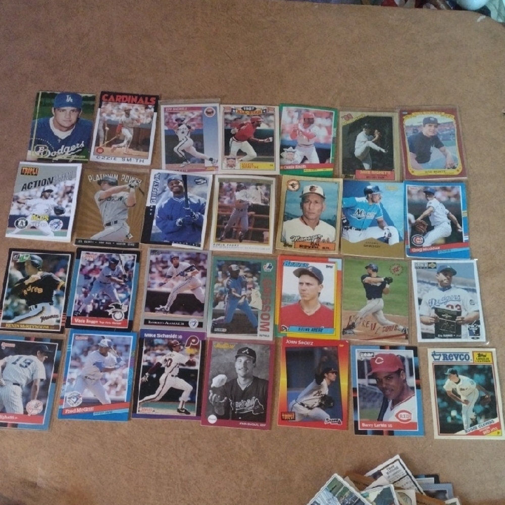Assorted Baseball Trading Cards Collection